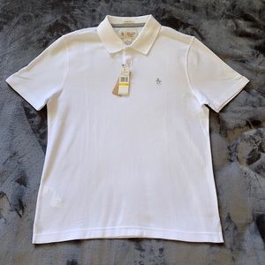 NWT Men’s white Original Penguin polo, Size M